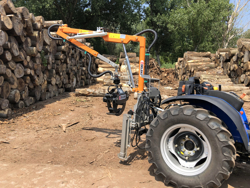 forstkran mit holzzange passend für traktoren mod crab 3000