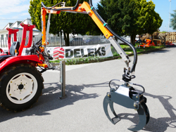 forstkran mit holzzange passend für traktoren mod crab 3000