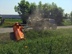 mittelschwerer böschungsmulcher mit eingebauten freilauf deleks