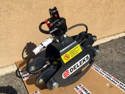 holzzange holzgreifer mit rotator für kräne und mini bagger von 1 5 bis 2 5t mod dk 10 gr 10