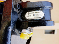 holzzange holzgreifer mit rotator für kräne und mini bagger 1 8 bis 3 5t mod dk 11c gr 30f