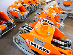 holzzange holzgreifer mit rotator für kräne und mini bagger 1 8 bis 3 5t mod dk 11c gr 30f