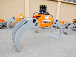 holzzange holzgreifer mit rotator für kräne und mini bagger 4 0 bis 8 0t mod dk 16 gr 55ff