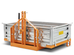 auskippbarer heckcontainer für traktoren mod t 2000