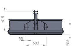 mechanische heckschaufel 140cm breit mod bucket 140 h