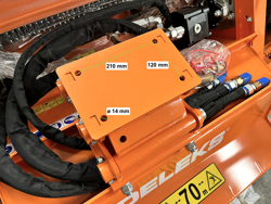 hydraulischer mulchkopf für minibagger mod arh 80