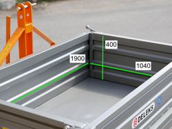 heckcontainer für traktoren mod t 2000 h