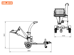 benzin häcksler schredder mit motor mod dk 900 bs