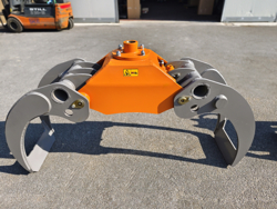 holzzange holzgreifer für kräne und mini bagger 5 bis 10t mod dk 18