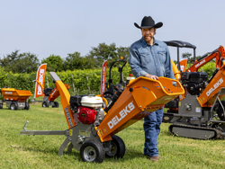 benzin häcksler schredder mit lifan motor mod dk 500 lf