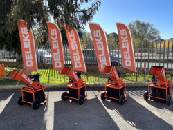 benzin häcksler schredder mit b&s motor mod dk 300 lc