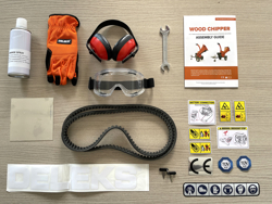 benzin häcksler schredder mit motor mod dk 900 lifan