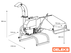 scheiben holzhäcksler für traktor mod dk 1200se