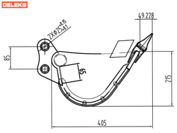 schaufel für minibagger s100 500