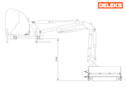 hydraulischer böschungsmulcher mit auslegearm für traktor mod merlo
