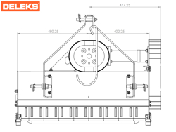 schlegelmulcher für traktoren leichte ausführung 80 cm für rasen obst und weingärten mod lince 80