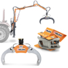 holzzange holzgreifer mit oder ohne hydraulischen rotator