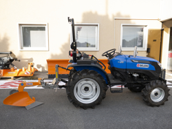 single furrow plough with gauge wheel for tractors like yanmar iseki dp 20