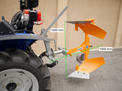 reversible plough for tractors like yanmar kubota drp 25