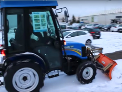 snowplough with plate for tractor lns 210 a