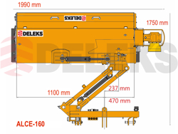 sideshift flail mower heavy offset side mulcher for tractors alce 160