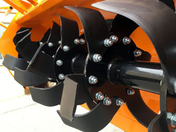 heavy rotavator tiller for tractors working width 180cm for soil preparation mod dfh 180