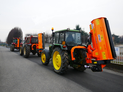 sideshift flail mower heavy offset side mulcher for tractors alce 200