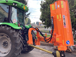 sideshift flail mower heavy offset side mulcher for tractors alce 220