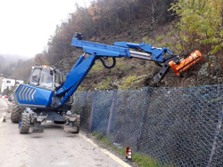 forestry mulcher of 100cm for mini excavators hydraulic shredder mod arh 100