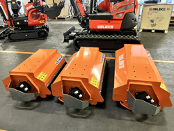forestry mulcher of 120cm for mini excavators hydraulic shredder mod arm 120