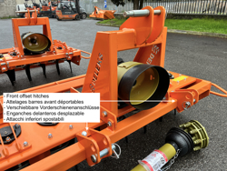 adjustable power harrow for tractors kr 160