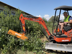 forestry mulcher of 100cm for mini excavators hydraulic shredder mod ar 100