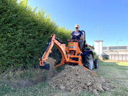 mini backhoe for universal compact tractors drs 1000
