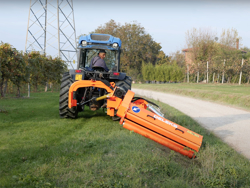 sideshift flail mower heavy offset side mulcher for tractors dragon 220