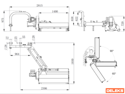 sideshift flail mower giraffa130 deleks