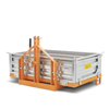 big transport box transporter for tractor bins with tipping bodies and 3 point linkage