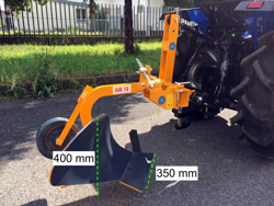 1 schaar ploegen voor tractoren zoals b v kubota of iseki mod dp 18