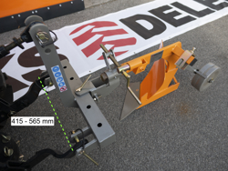 enkele ploeg met wiel voor tractoren zoals bijv. iseki yanmar mod. dp 20