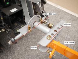 één schaar wentelploeg voor kleine tractoren zoals z b iseki kubota mod drp 25