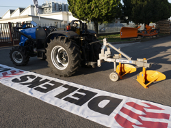 2 schaar ploeg met wiel voor tractoren zoals bijv. carraro mod ddp 30