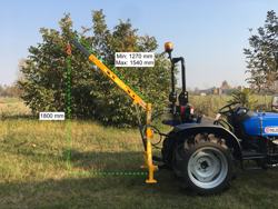 hydraulische hijskraan voor kleine tractoren model 200