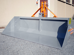 mechanische grondbak kiepbak schepbak achterbak 200 cm breed zware uitvoering mod prm 200 h