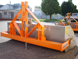 mechanische grondbak kiepbak schepbak achterbak 200 cm breed zware uitvoering mod prm 200 h