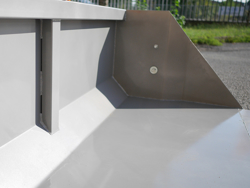 mechanische grondbak kiepbak schepbak achterbak 200 cm breed zware uitvoering mod prm 200 h