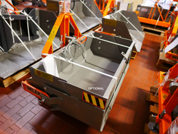 mechanische grondbak kiepbak schepbak achterbak 200 cm breed zware uitvoering mod prm 200 h