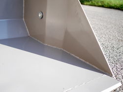 mechanische grondbak kiepbak schepbak achterbak 200 cm breed zware uitvoering mod prm 200 h