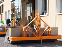 mechanische grondbak kiepbak schepbak achterbak 200 cm breed zware uitvoering mod prm 200 h