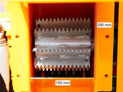 bio trommel hakselaar versnipperaar voor tractoren mod. dk 1300