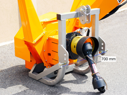 bio trommel hakselaar versnipperaar voor tractoren mod. dk 1300