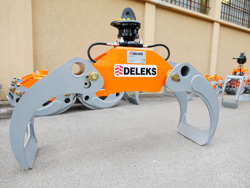houtgrijper houtklem grijper met rotator voor kranen en minigravers van 4 0 bis 8 0t mod dk 16 gr 30f